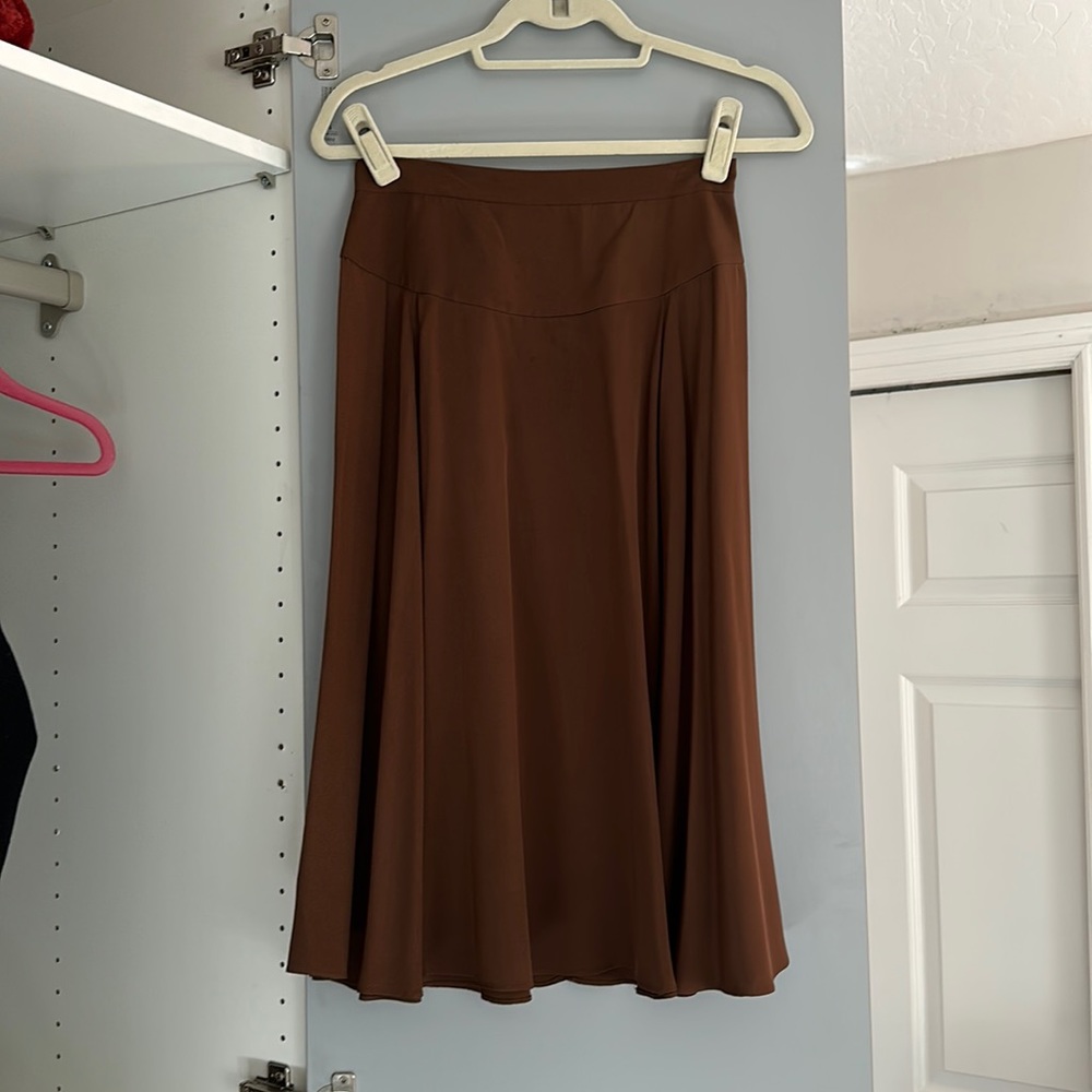 Vintage Marc by Marc Jacobs brown silk skirt Sz 4